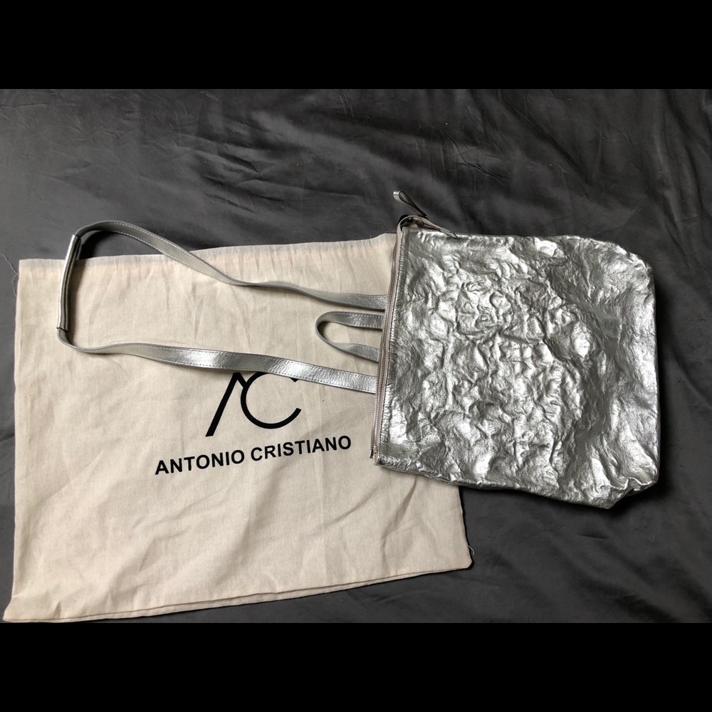 Antonio Cristiano Iopelle convertible bag, Silver